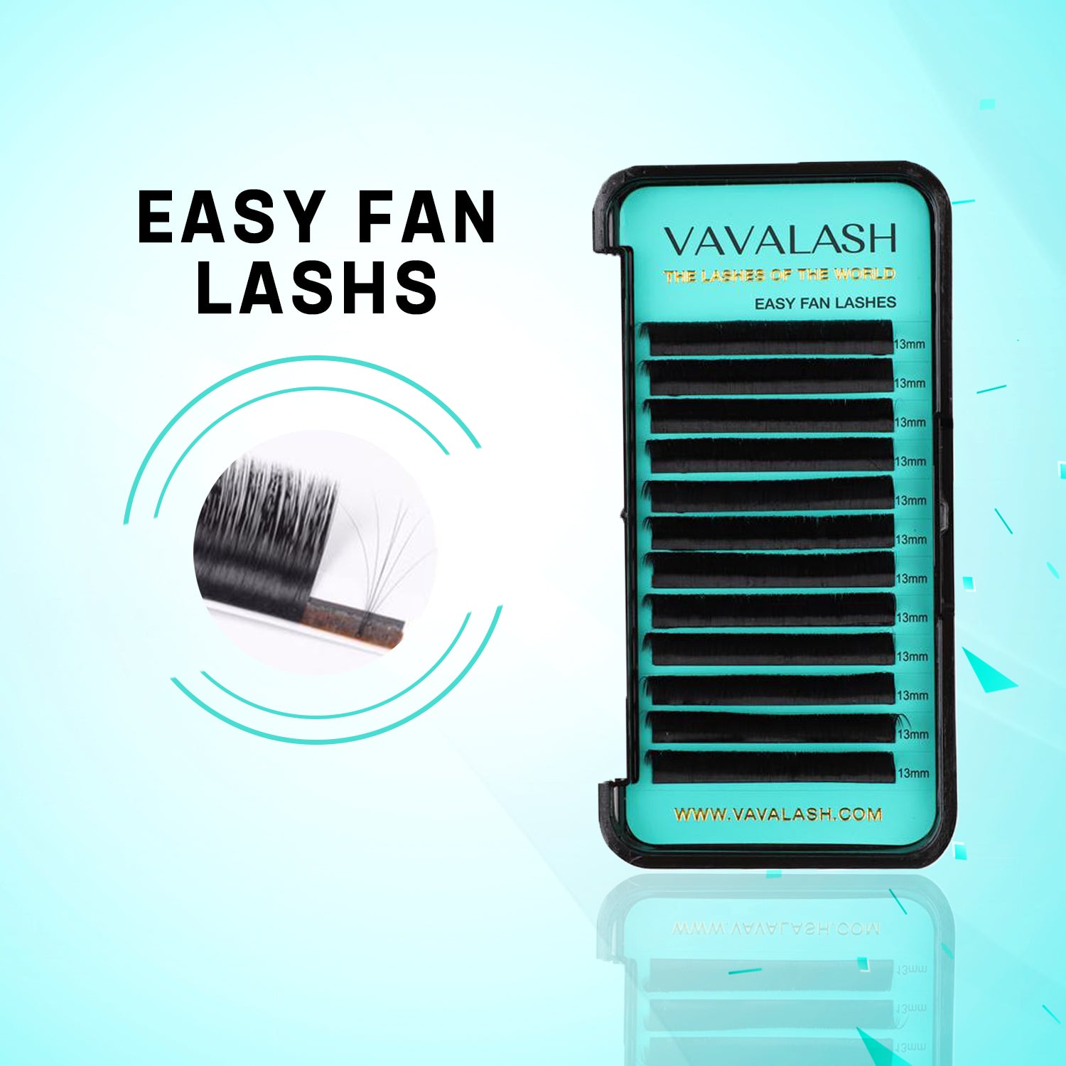 Mega Volume Easy Fan Lash Extensions 0.03mm EASY FAN avainsh LASHS WYY W.VAVALASH,COM 