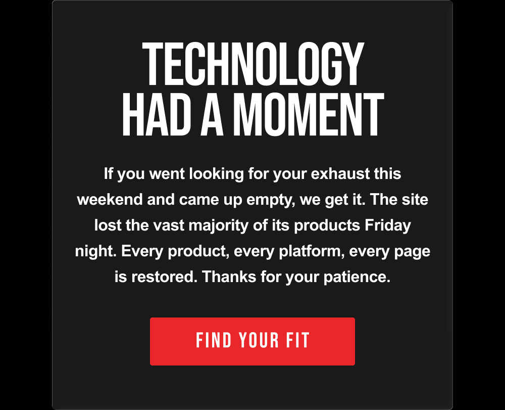 TECHNOLOGY HAD A MOMENT | FIND YOUR FIT